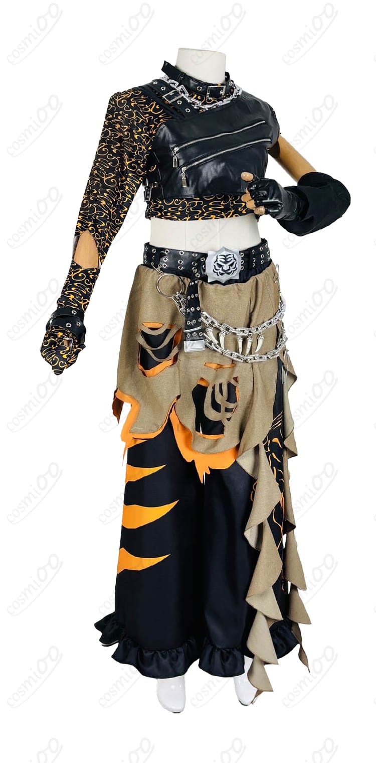 ホロライブ風ステージ衣装の装飾ディテール（ネックレス・チェーン・ストラップ）