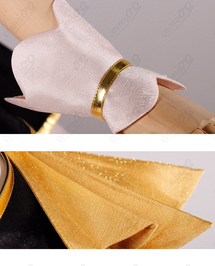 手首飾りのディテール。レースと留め具、ボリューム感のアップ