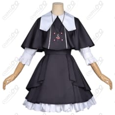ケープ付き日常服ワンピースのコスプレ衣装｜可愛い上品シルエットで写真映え、初心者も着替えやすいフルセット - 1枚目の画像（サムネイル）