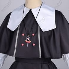 ケープ付き日常服ワンピースのコスプレ衣装｜可愛い上品シルエットで写真映え、初心者も着替えやすいフルセット - 4枚目の画像（サムネイル）