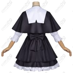 ケープ付き日常服ワンピースのコスプレ衣装｜可愛い上品シルエットで写真映え、初心者も着替えやすいフルセット - 3枚目の画像（サムネイル）