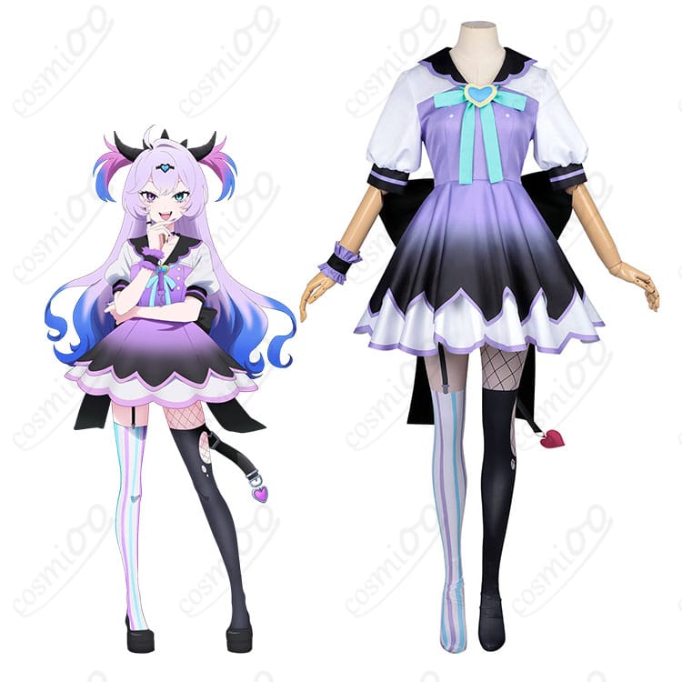 NEEDY GIRL OVERDOSE 猛毒電波少女☆パープル・ロリポップ 衣装を着用したモデル全身イメージ