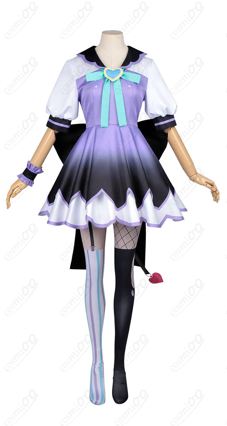 猛毒電波少女☆パープル・ロリポップ ワンピース正面カット・配色とシルエット