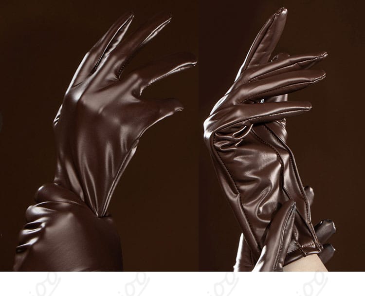 手袋のデザインとステッチワークのディテール