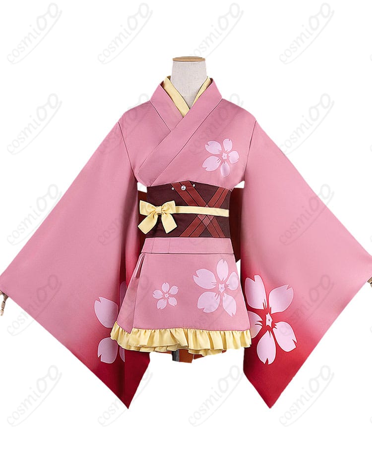 無名 浴衣コスプレ衣装の正面全体。襟元とシルエットが分かる配置