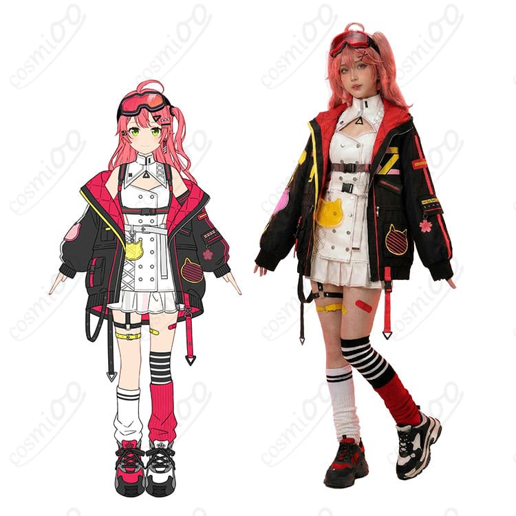さくらみこ 生誕祭2026新衣装コスプレ一式を着用したキャラクターイメージと衣装構成
