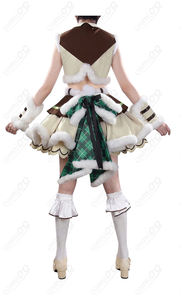 タイキシャトル Baa Baa Patisserie衣装の背面。エプロン結び目やスカートのライン、腰飾りの配置が分かる写真。