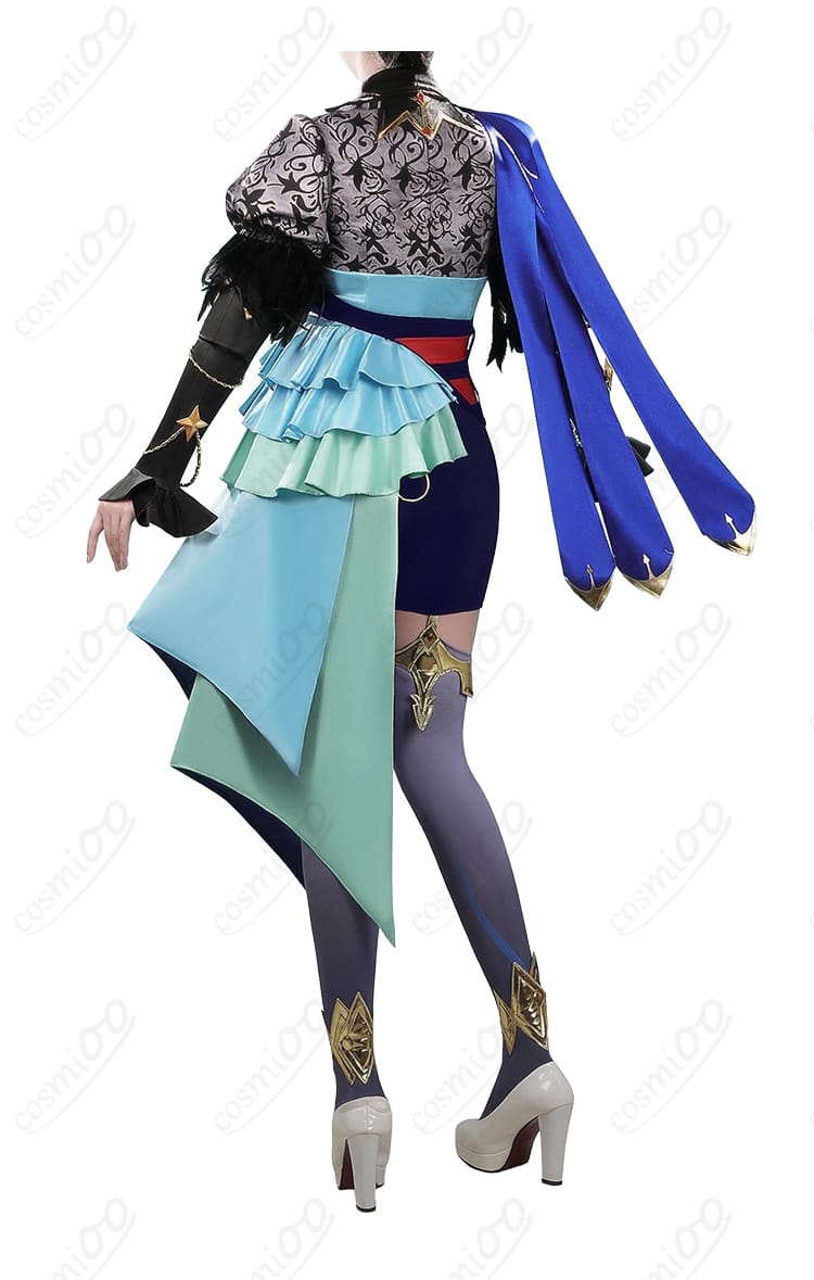 アドマイヤグルーヴ 勝負服コスプレ 背面のシルエットと装飾配置