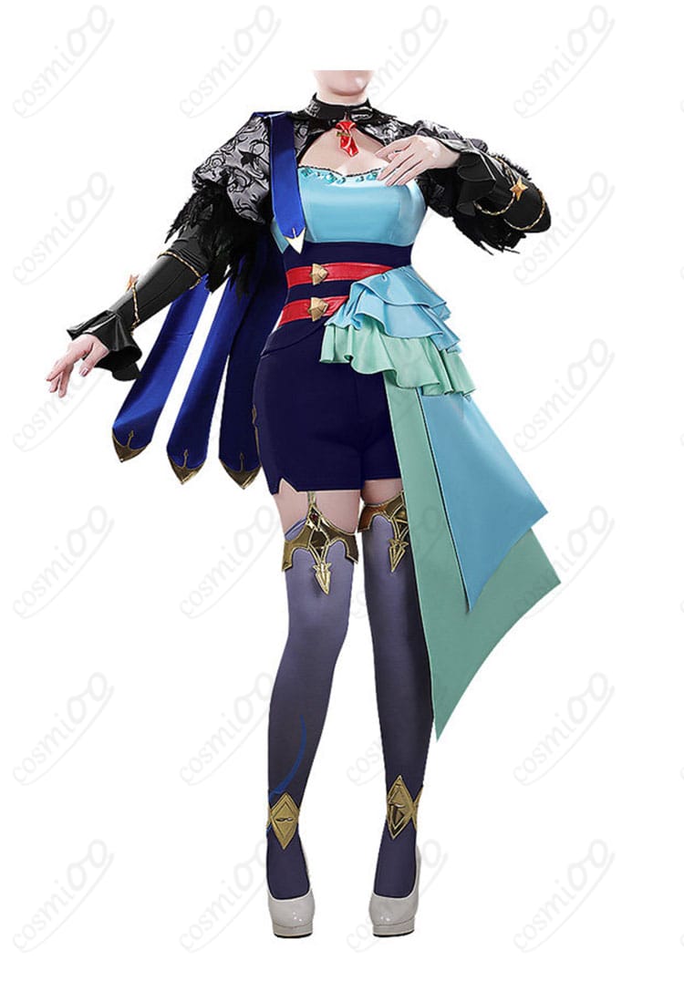 アドマイヤグルーヴ 勝負服コスプレ トップスとボトムの正面全体