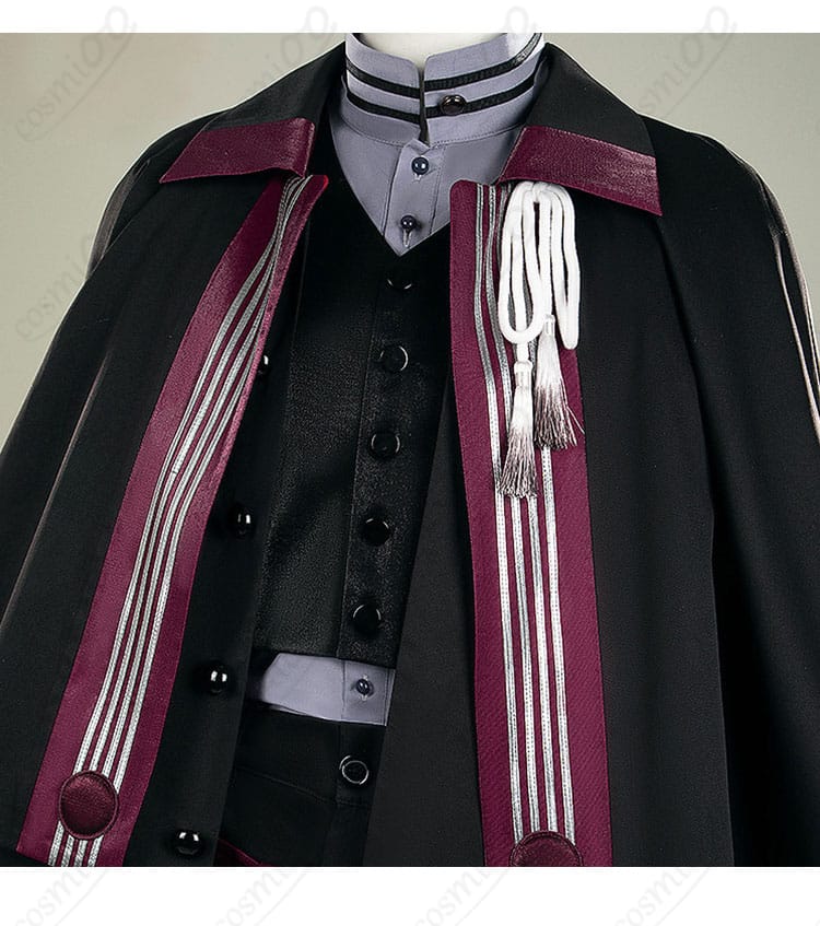 アルカイック衣装 シャツ襟まわりとネック周辺のディテール