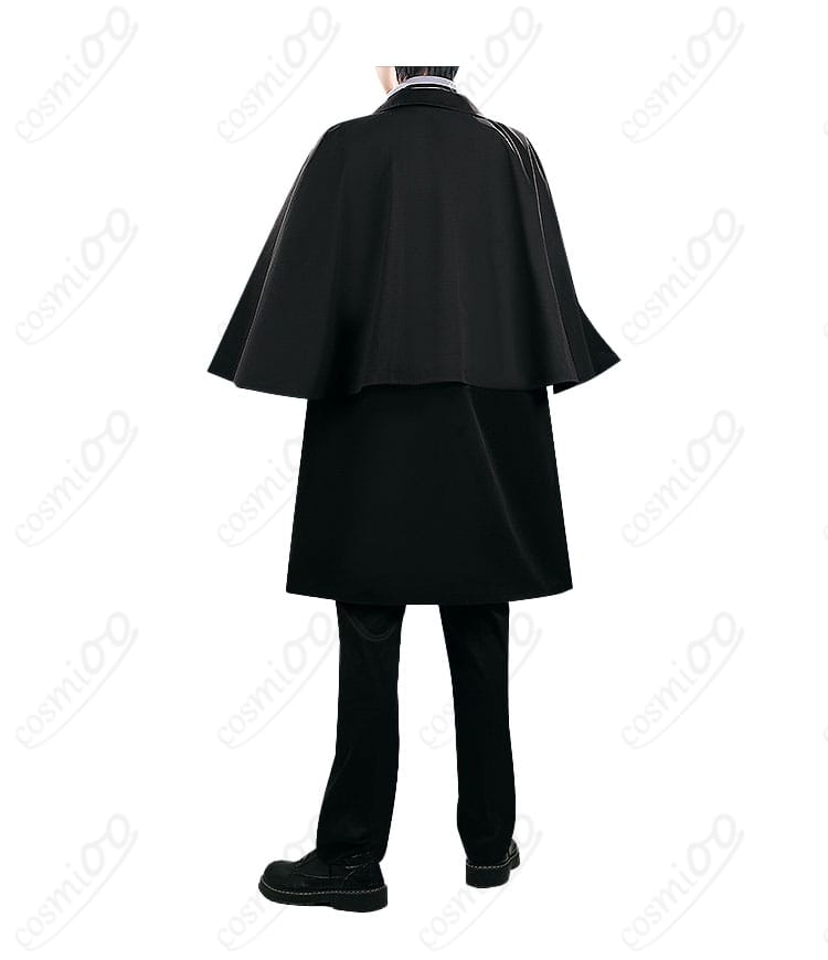 佐伯イッテツ アルカイック衣装 コートの背面シルエットと丈感