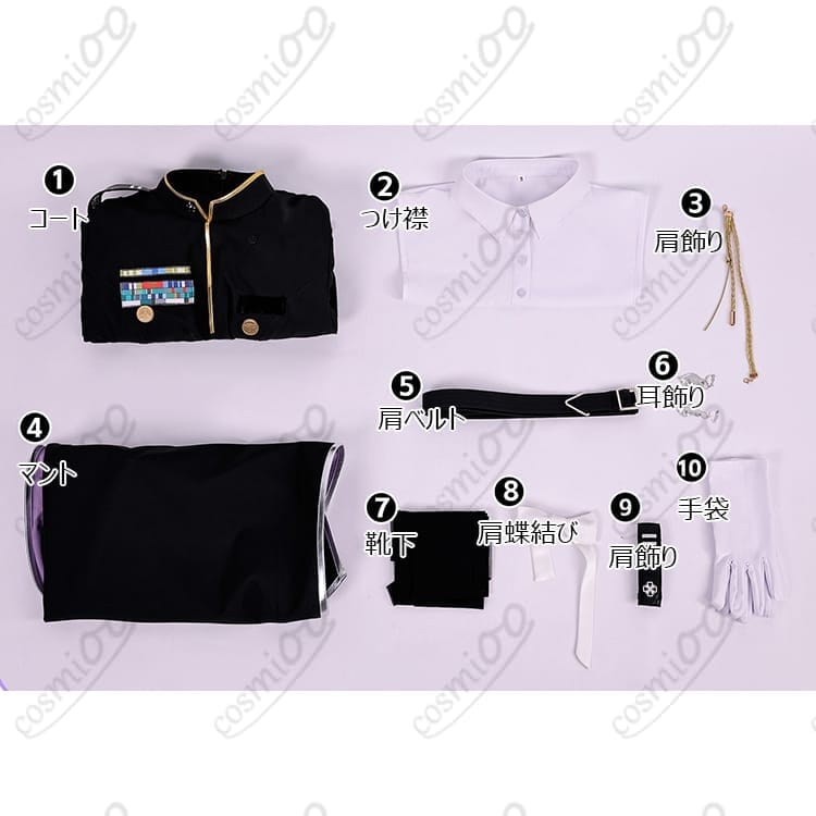 勝利の女神：NIKKE リリーバイス 軍服コス｜上品でクールに映える高再現セット - 6枚目の画像