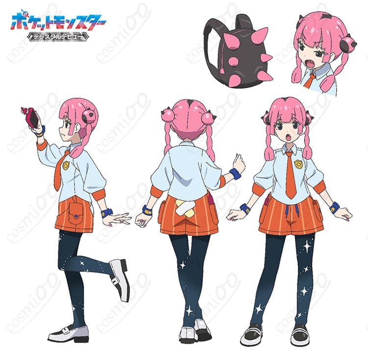 ポケットモンスター パルデア学園 テラスタルデビュー仕様の夏制服コスプレ衣装・全体ディテールが分かる正面写真