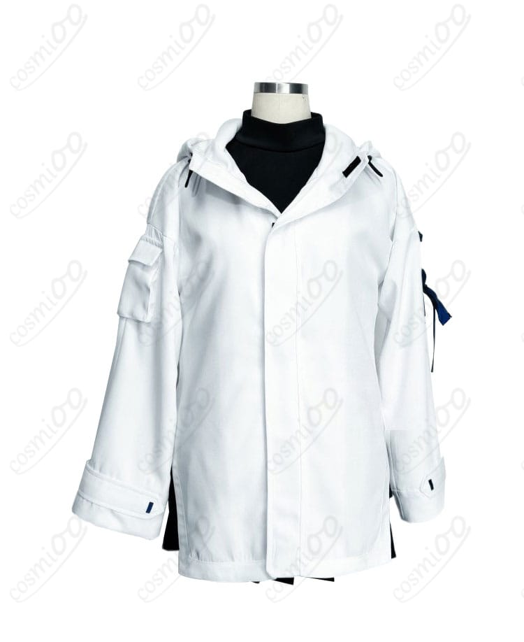 立木マイア 学園制服コスプレ｜コート・トップス・スカートの正面全体