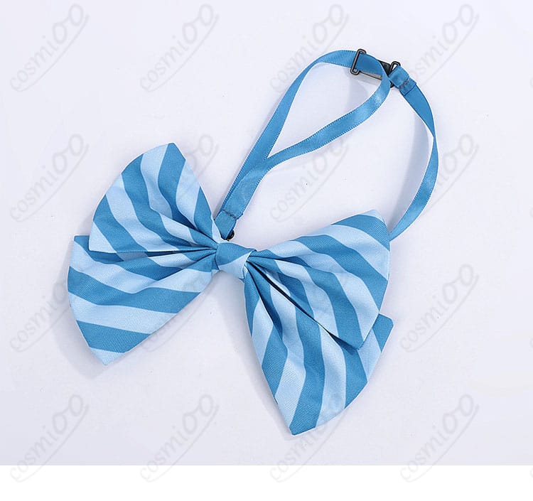 リボンタイの質感と結び目の近接ディテール