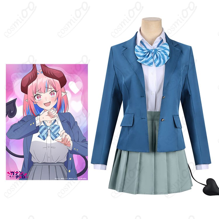 高潔カナンの学園制服フルセット一式とキャラクターイメージ