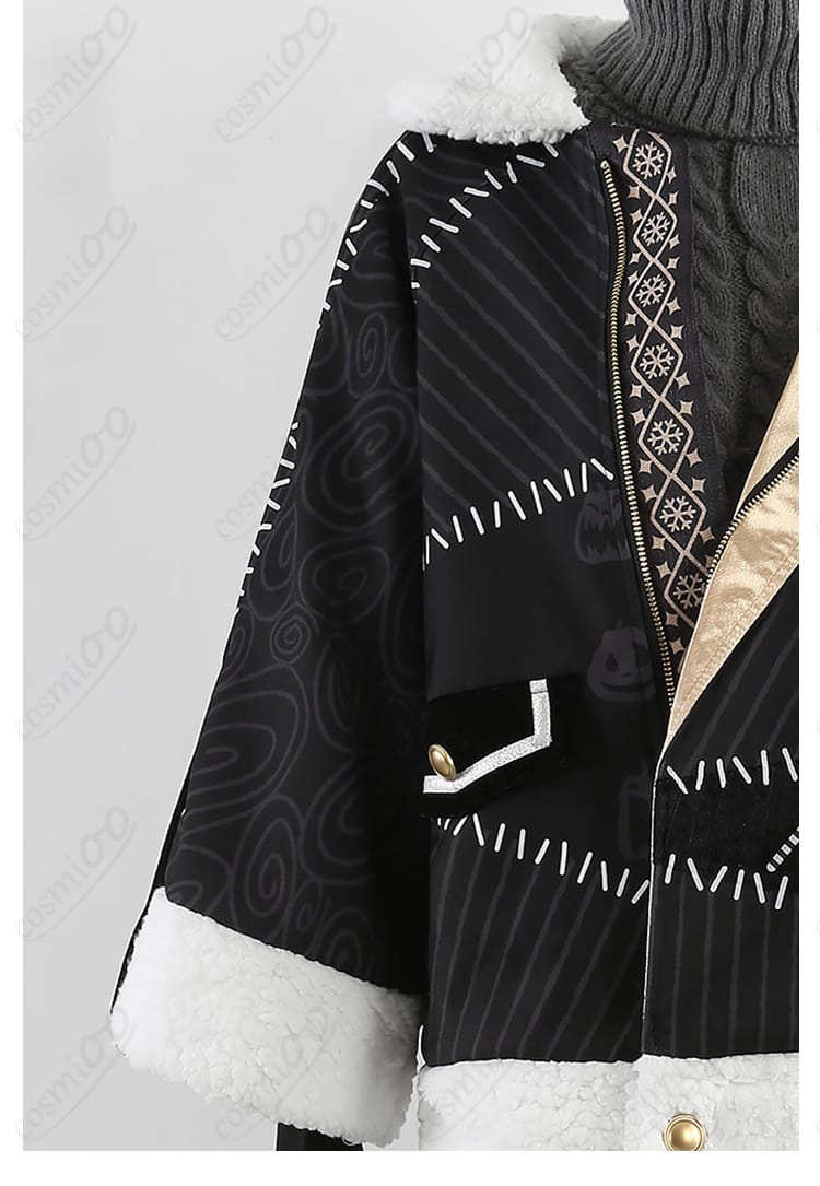 肩から袖にかけての装飾デザインと縫製の様子