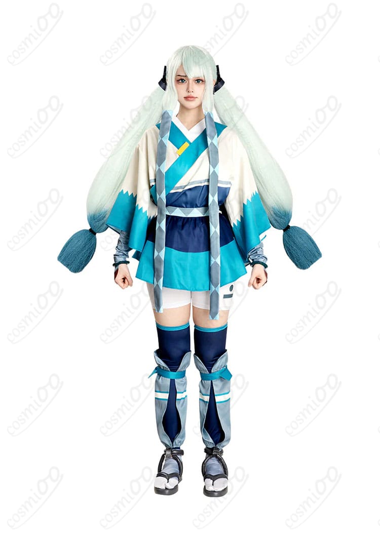 初音ミク はがね／ジラーチ コスプレ衣装 トップス・ボトムの正面全体