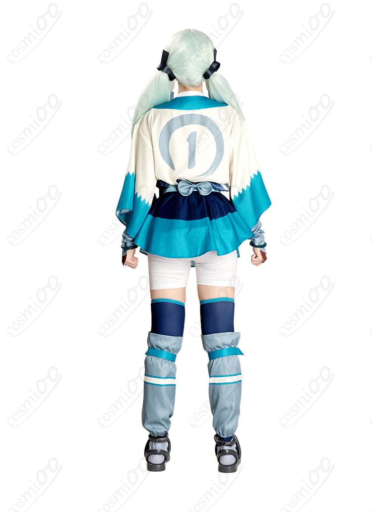 初音ミク はがね／ジラーチ コスプレ衣装 背面全体