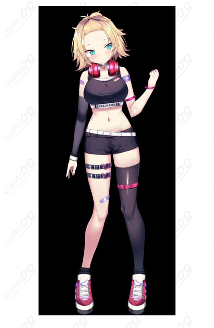 ビスチェとショートパンツの内搭ディテール。ウエストベルトの質感とフィット感の近接写真