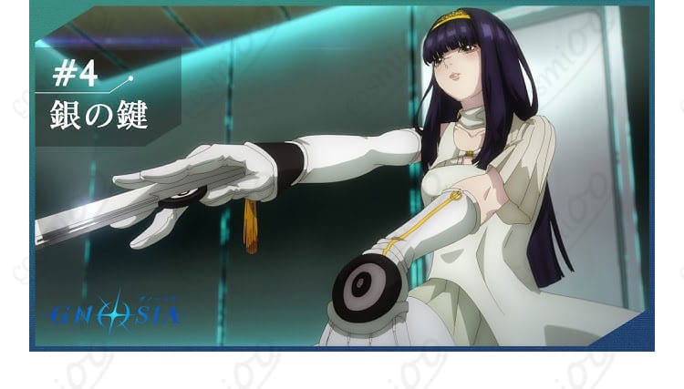 ユリコ衣装の手袋ディテール。指先のフィットと縫製ステッチが分かるクローズアップ。