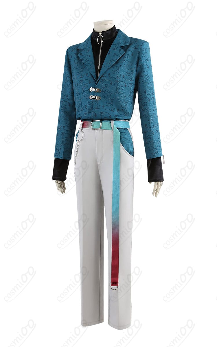 左側面ディテール：袖のカッティングとベルト見え方の近接写真