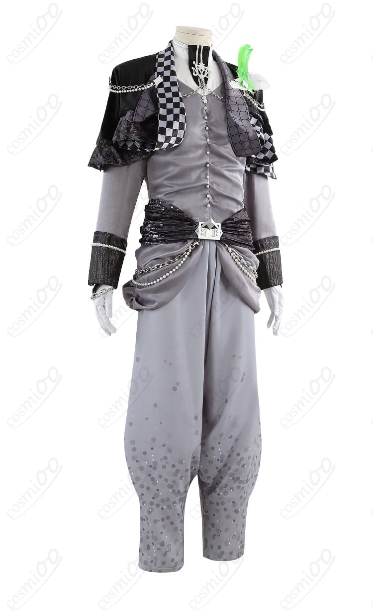 Re:vale 千（ゆき）10周年記念衣装の側面。チェーン装飾とコルセットの立体感がわかる角度