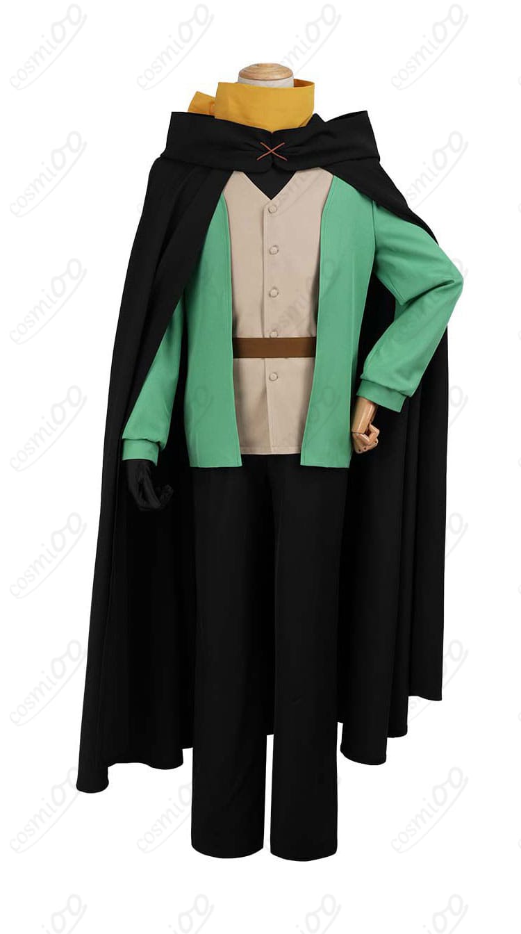 ナツキ・スバル新衣装コスプレの正面全身カット（マント＋コート）