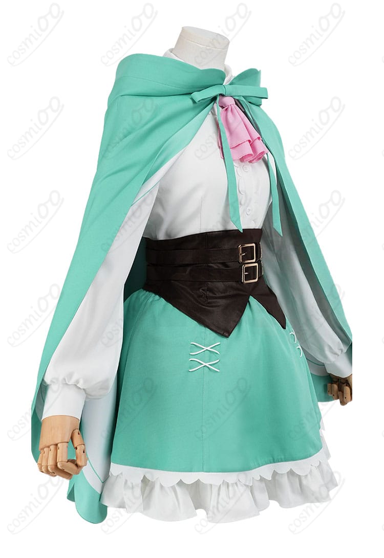 レム 私服風コスプレ衣装の右側ディテール（コルセットベルト周り）