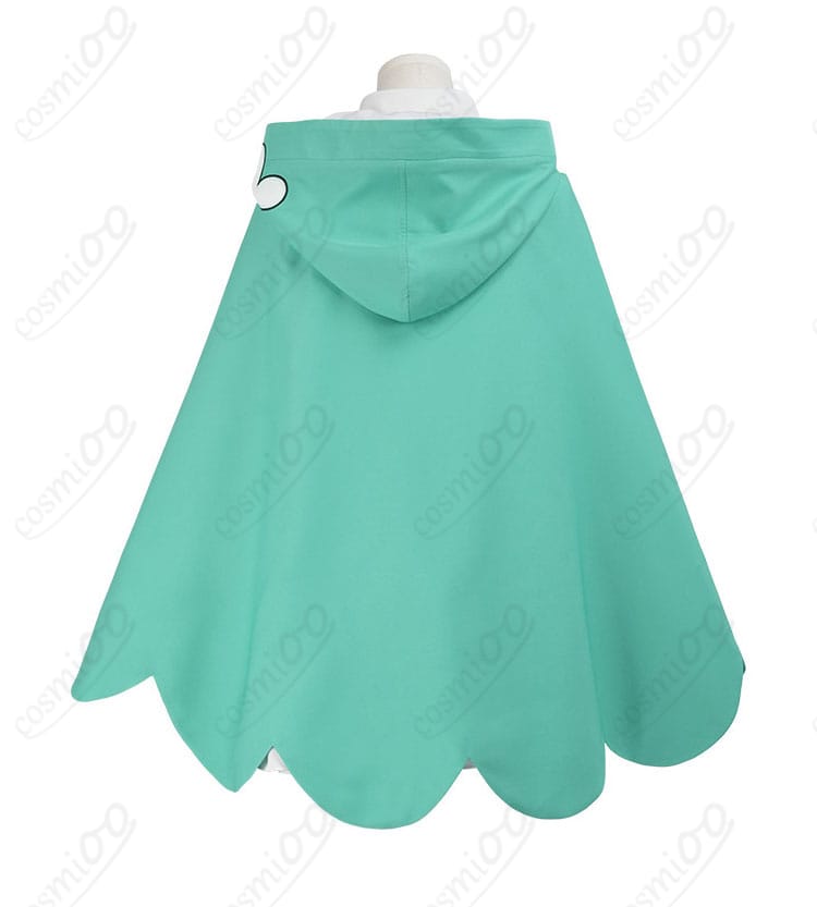 レム 私服風コスプレ衣装 マント背面のシルエットと落ち感