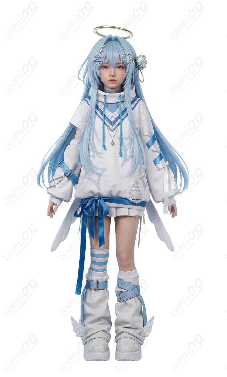 涼上エリス 初期衣装コスプレのトップス・スカート正面全体