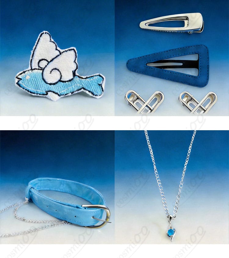 涼上エリス 初期衣装のアクセサリー一式（ヘアピン・ネックレス・ベルト等）