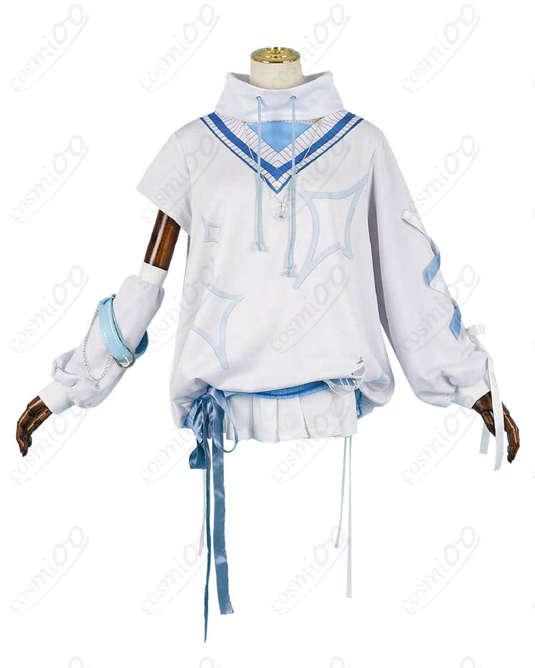 涼上エリス 初期衣装の胸元〜ウエスト周りの装飾とベルトの正面ディテール