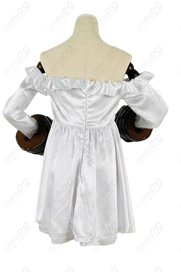 ルー 白い猫 コスプレ衣装 ワンピースの背面ディテール写真