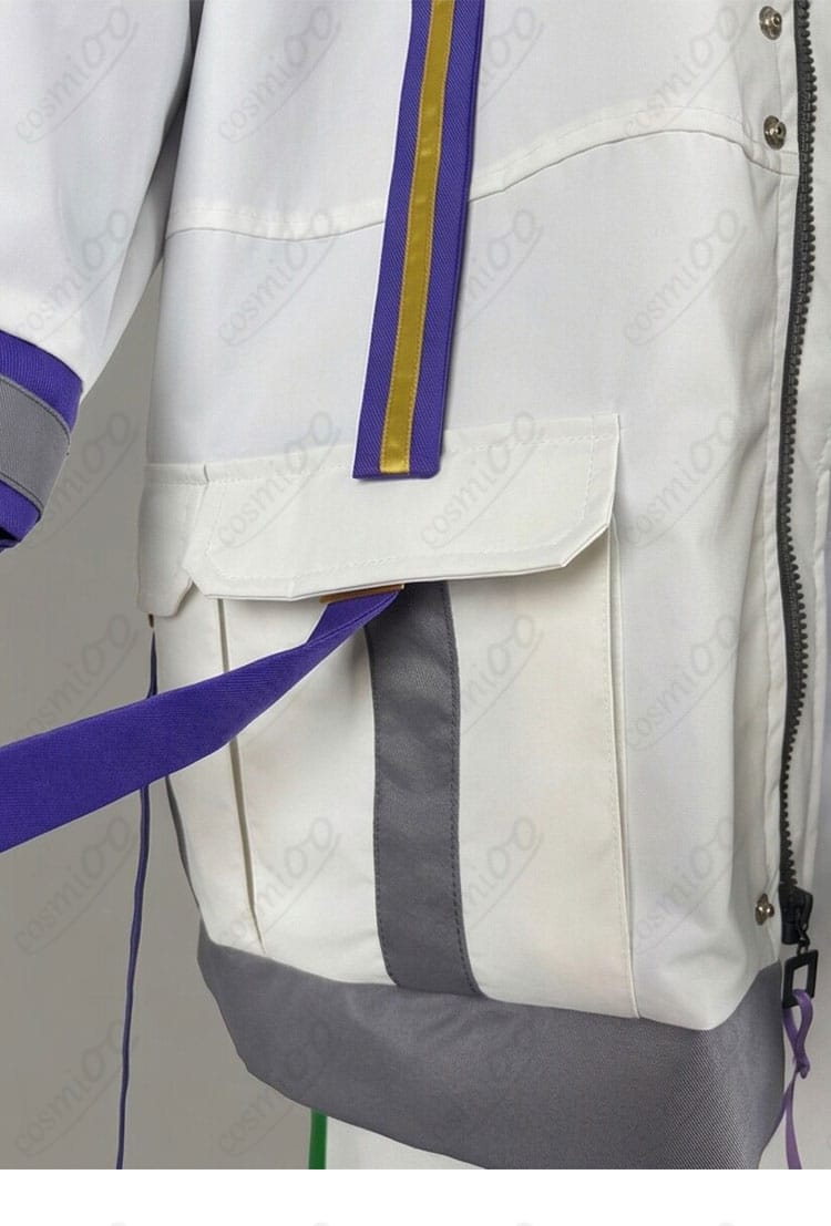 ポケット周りの装飾とステッチワークの詳細