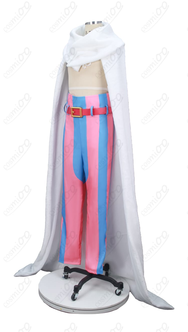 左側面の全体シルエットと腰帯の見え方