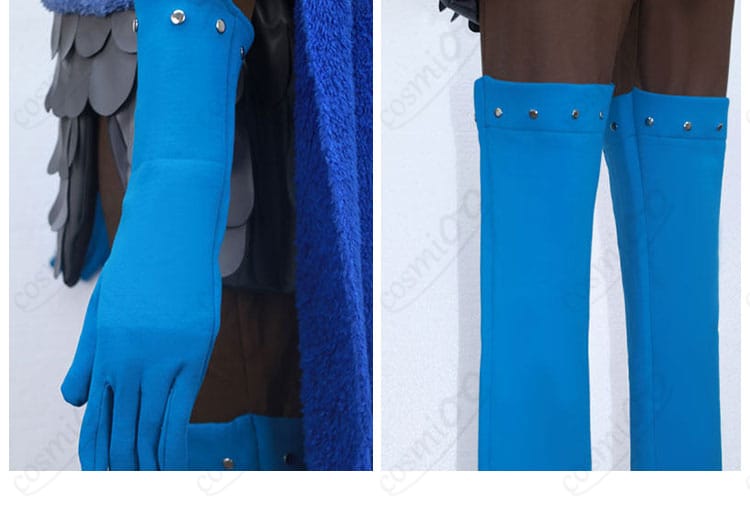 手袋とズボン装飾のコーディネート例