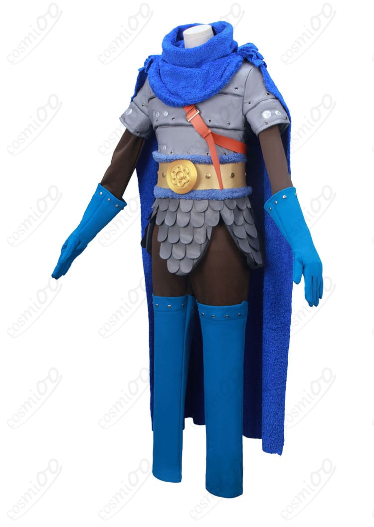 サンジ エルバフ編 コスプレ衣装の側面シルエット（マントとベルト）