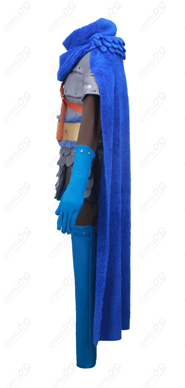 左袖の装飾ステッチと生地感ディテール