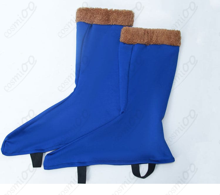 ブーツカバー（シューズカバー）の装飾ディテール