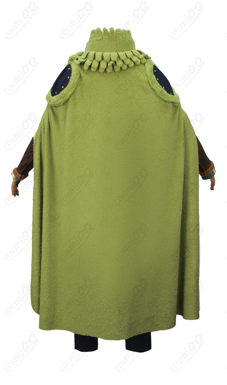 ロロノア・ゾロ エルバフ編 マント背面のドレープと留め具ディテール