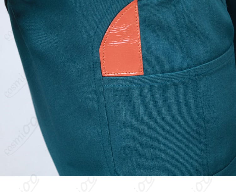 パンツの膝周りパターンと生地感(可動域を確保する設計)