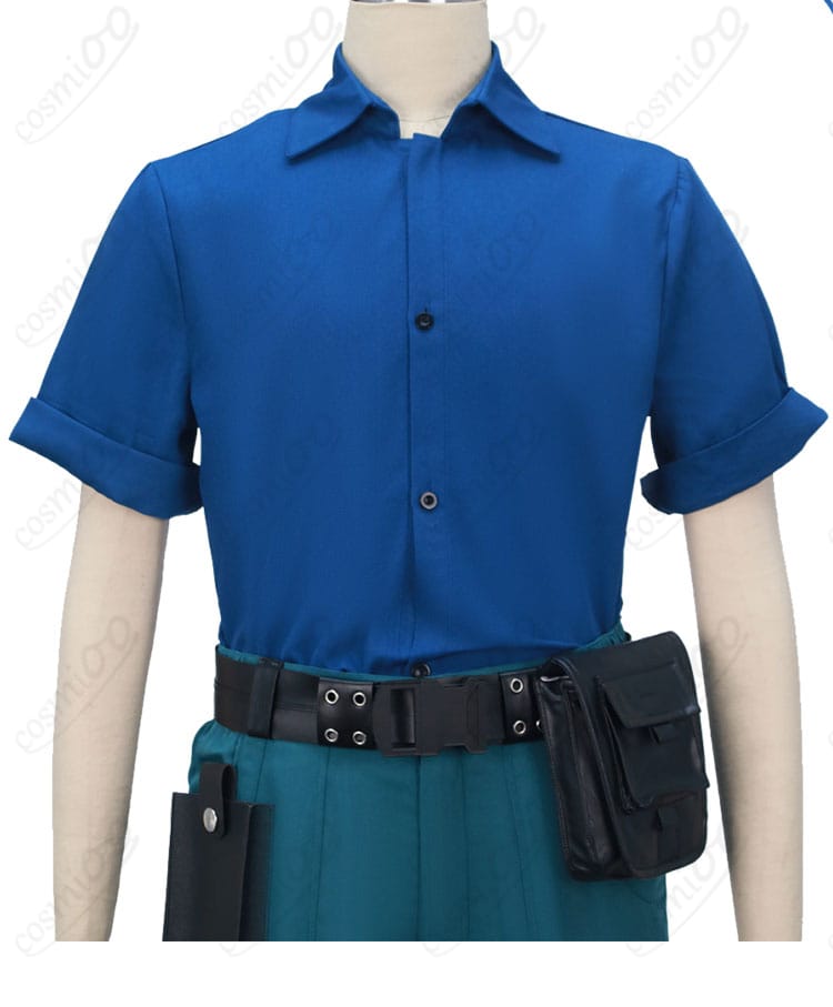 インナーシャツの胸元・前立てディテール(ステッチと質感)