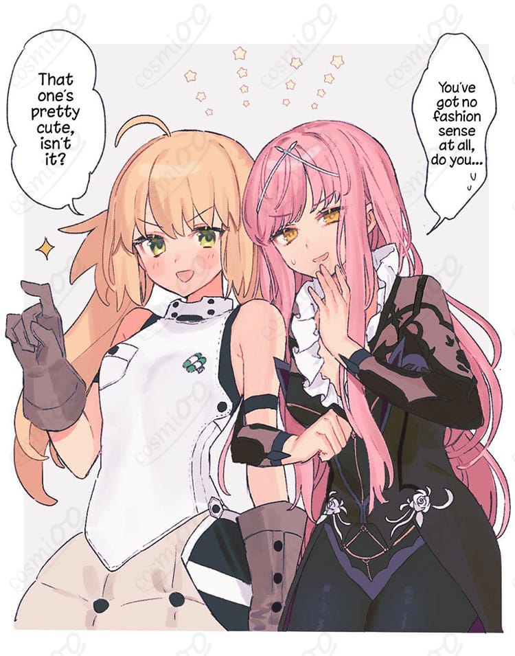 ノクナレア風コスチュームの上半身ディテール画像(上品×セクシーなデザイン)