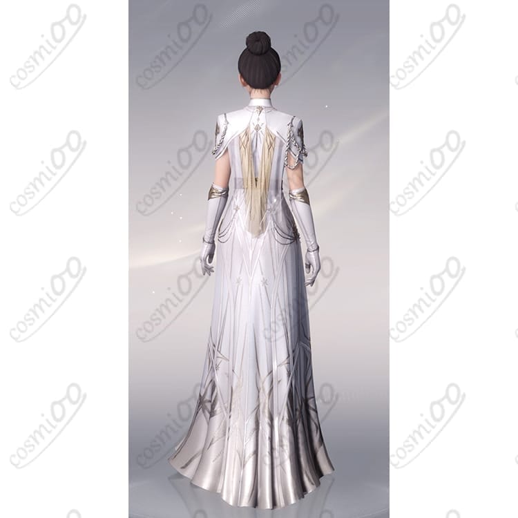 恋と深空 主人公 銀河の讃歌 ホワイトドレス 高再現で初心者にも着やすい - 2枚目の画像