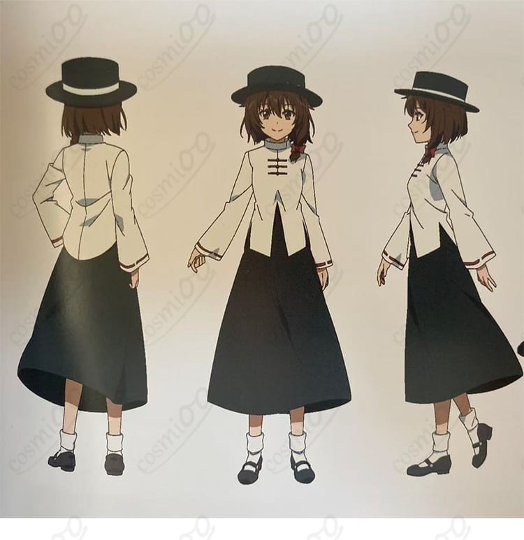 東方Project 宇佐見蓮子 通常衣装のコスプレ一式（帽子・トップス・スカート・髪飾り）を正面から写した商品画像