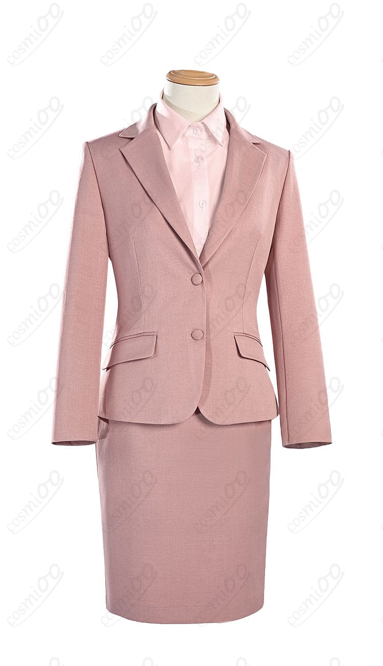 桃瀬成海 ピンクスーツ衣装の正面ディスプレイ