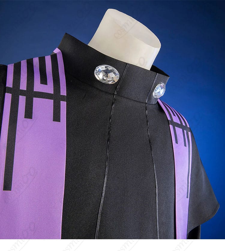 ベルゼブブ 蝿の王ダーク衣装の襟元デザインとライン表現の近接写真