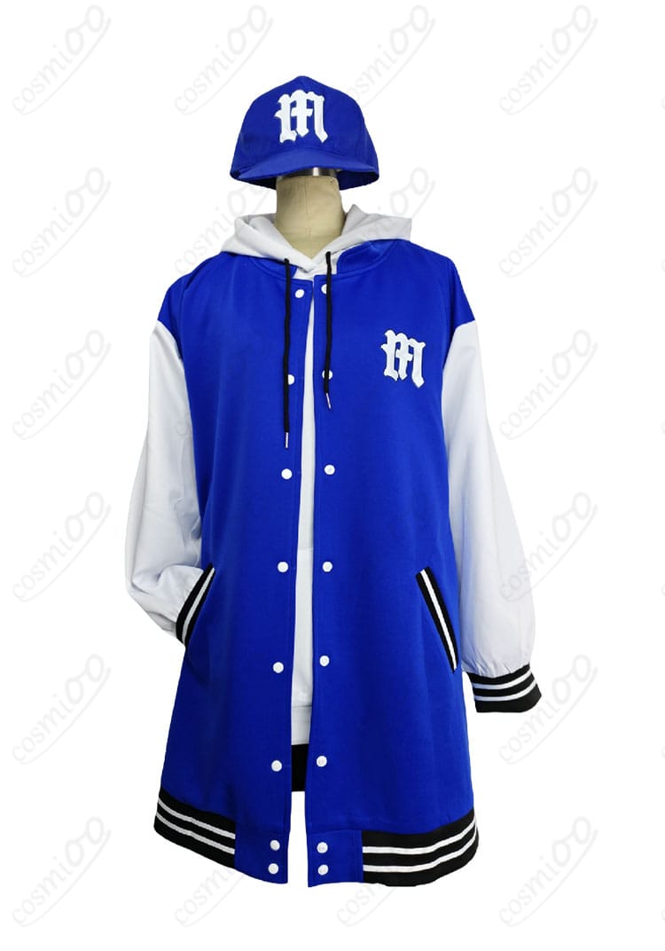 野正レイ コスプレ衣装の正面全体(コート+パーカーのレイヤード)