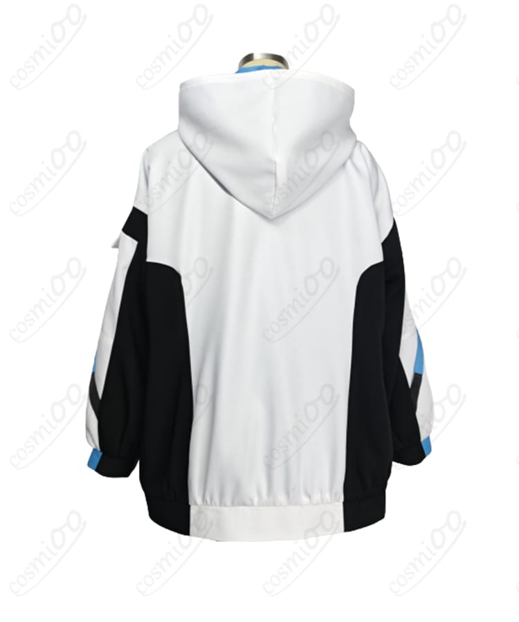 飛鳥馬トキ 臨戦コスプレ衣装の背面画像。コートのラインと背面の落ち着いたフォルムを確認可能